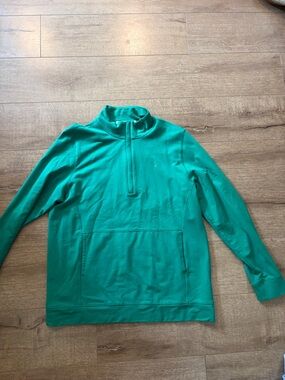 Criquet Teal Green Quarter-Zip Pullover